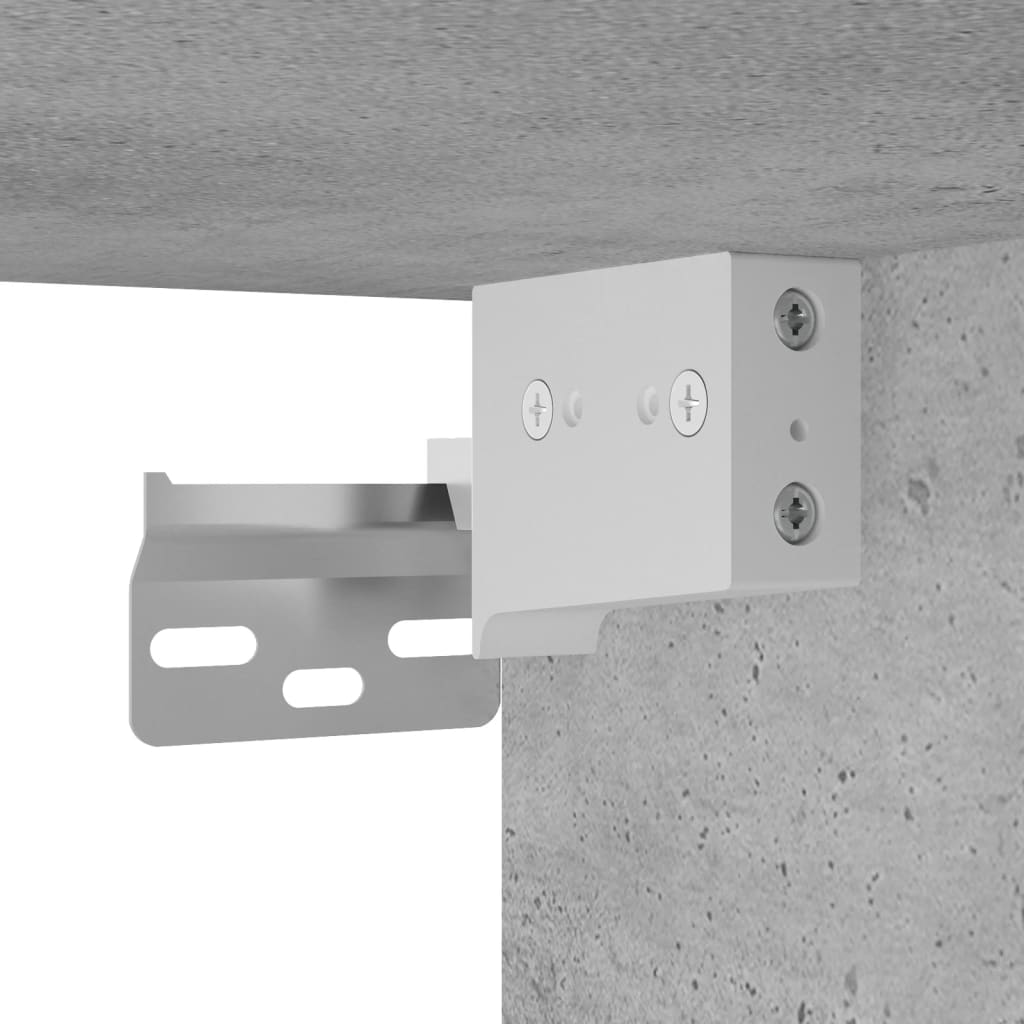 vidaXL 6-delige Tv-wandmeubelset bewerkt hout betongrijs