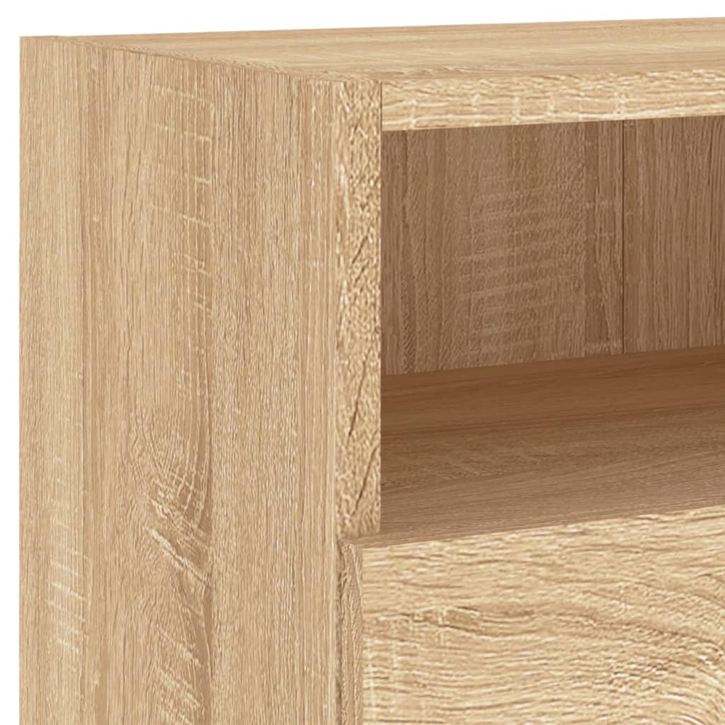 vidaXL 5-Piece TV Wall Unit Set Engineered Wood Concrete Grey