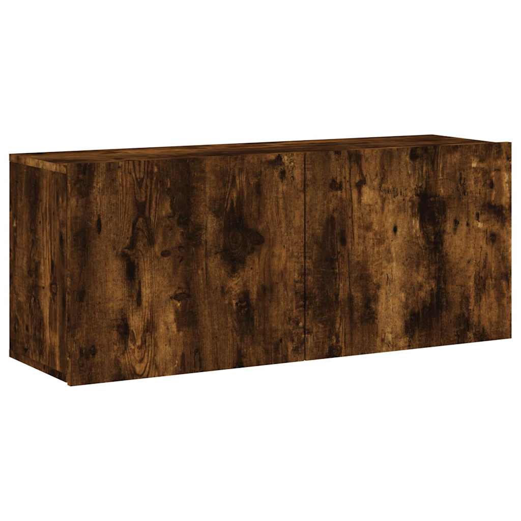 vidaXL 4-delige Tv-meubelset bewerkt hout wit