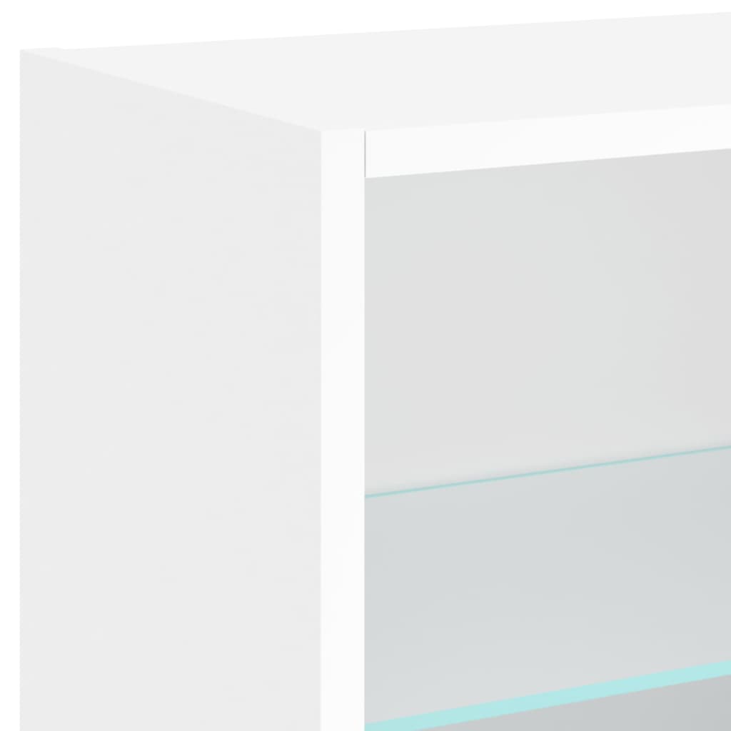 vidaXL 6-delige Tv-wandmeubelset met LED-verlichting sonoma eikenkleur
