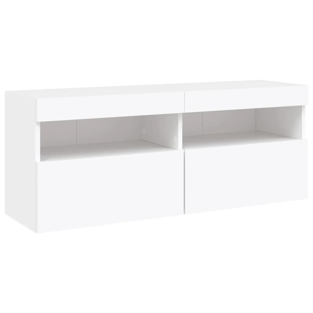 vidaXL 6-delige Tv-wandmeubelset met LED-verlichting sonoma eikenkleur