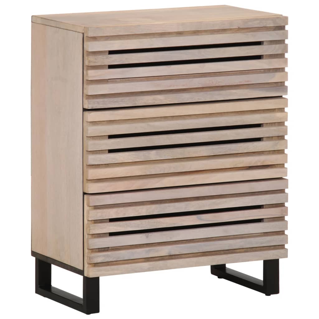 vidaXL Dressoirs 2 st 60x34x75 cm massief acaciahout