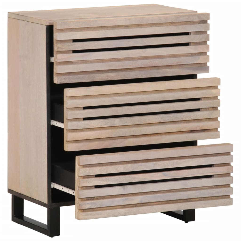 vidaXL Dressoirs 2 st 60x34x75 cm massief acaciahout
