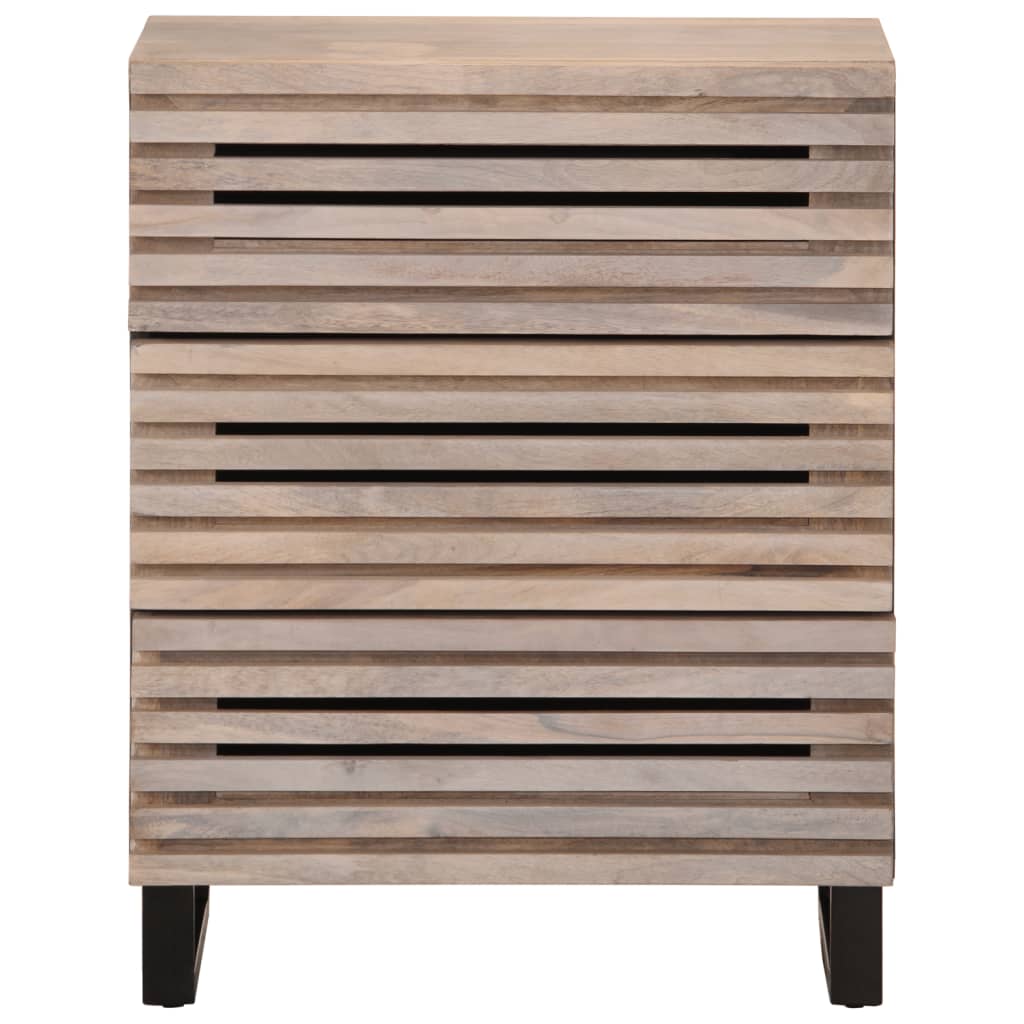 vidaXL Dressoirs 2 st 60x34x75 cm massief acaciahout
