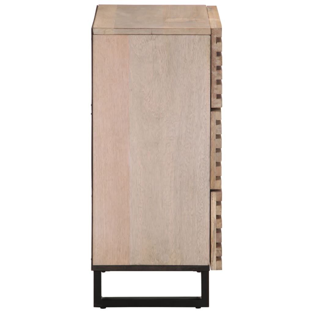 vidaXL Dressoirs 2 st 60x34x75 cm massief acaciahout