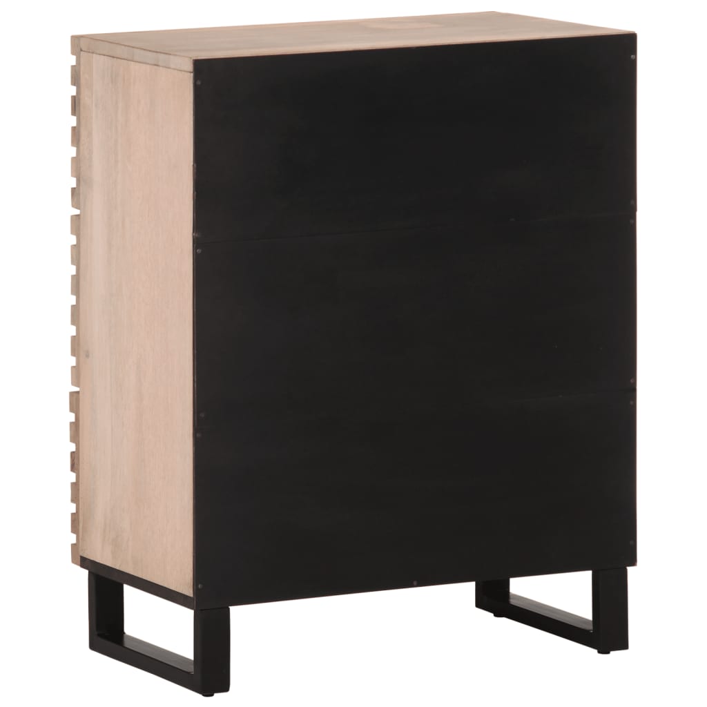 vidaXL Dressoirs 2 st 60x34x75 cm massief acaciahout