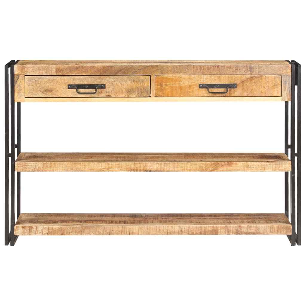 vidaXL Dressoir 120x30x75 cm massief ruw mangohout