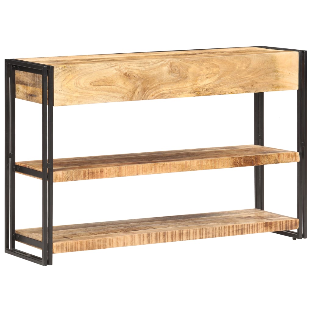 vidaXL Dressoir 120x30x75 cm massief ruw mangohout