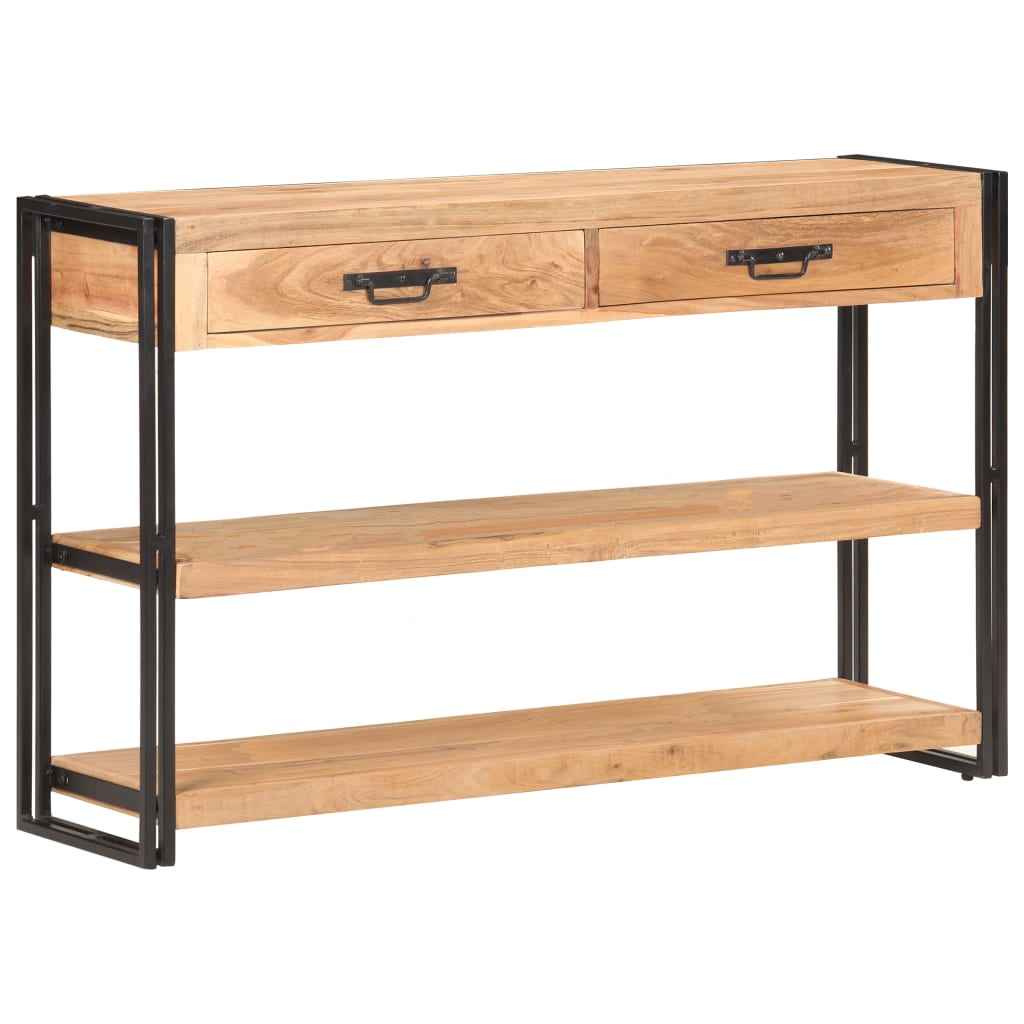 vidaXL Dressoir 120x30x75 cm massief ruw mangohout