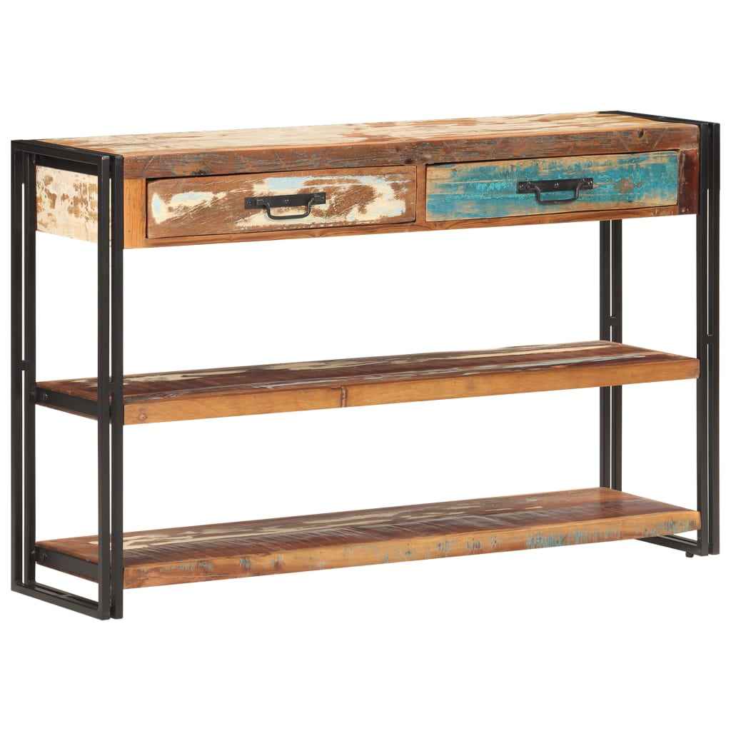 vidaXL Dressoir 120x30x75 cm massief ruw mangohout
