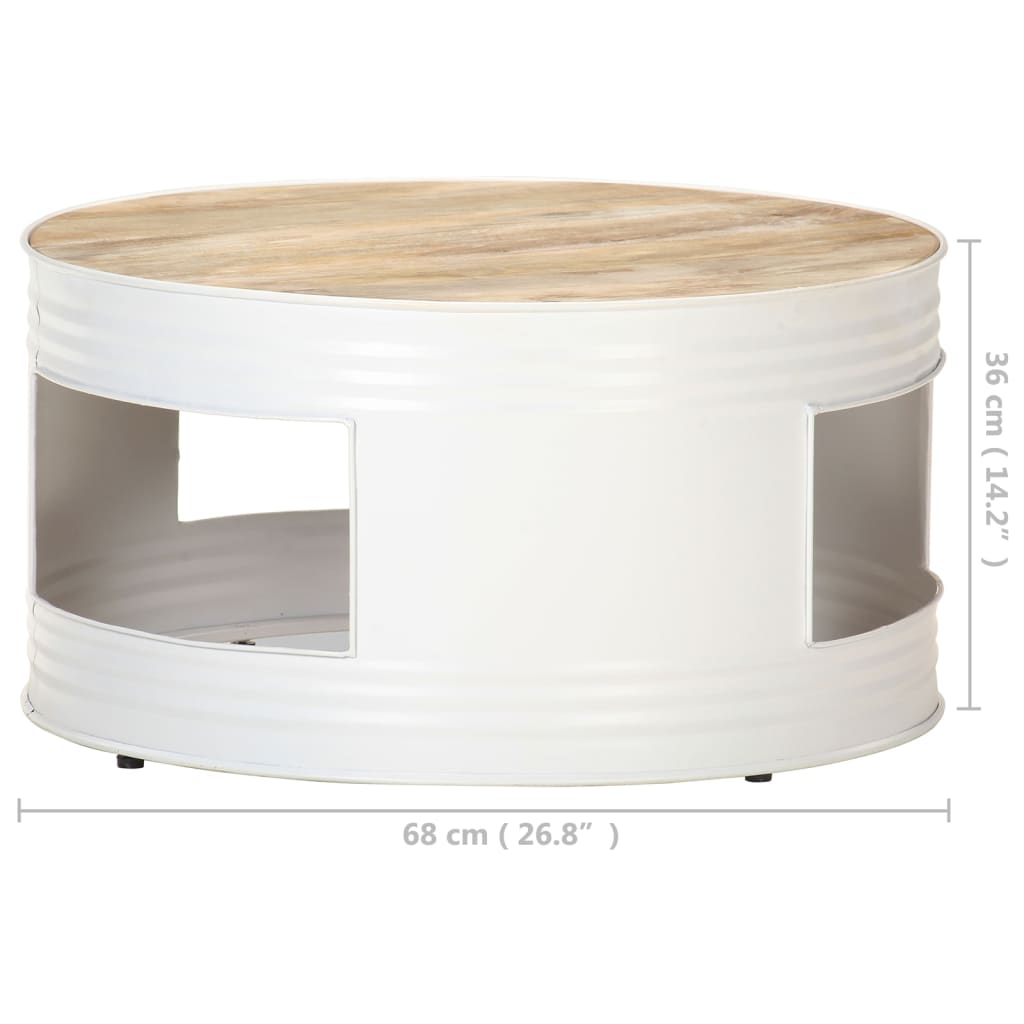 vidaXL Salontafel 43x55 cm massief mangohout
