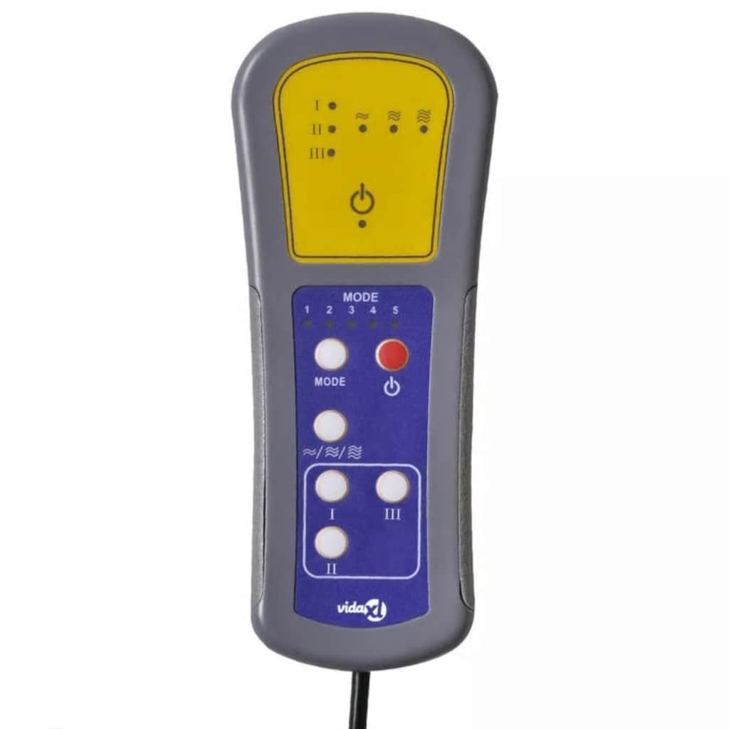 vidaXL Massagestoel stof crèmekleurig
