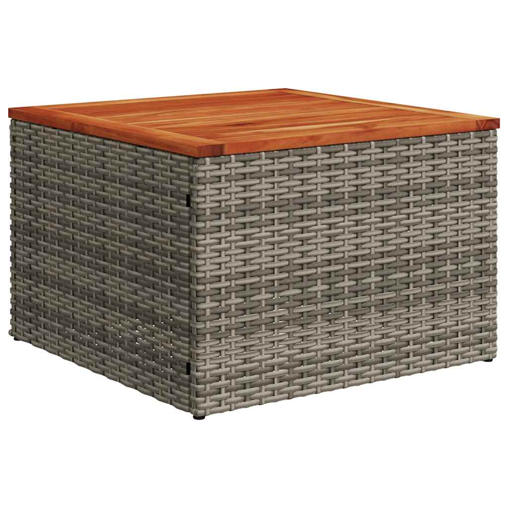 vidaXL 8-delige tuinbankset met kussens, zwart polyrotan