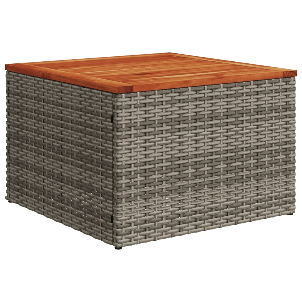 vidaXL 11-delige tuinbankset met kussens, zwart polyrotan