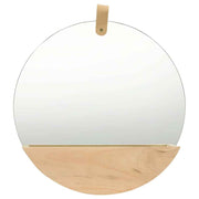 vidaXL Wandspiegel 35 cm massief grenenhout