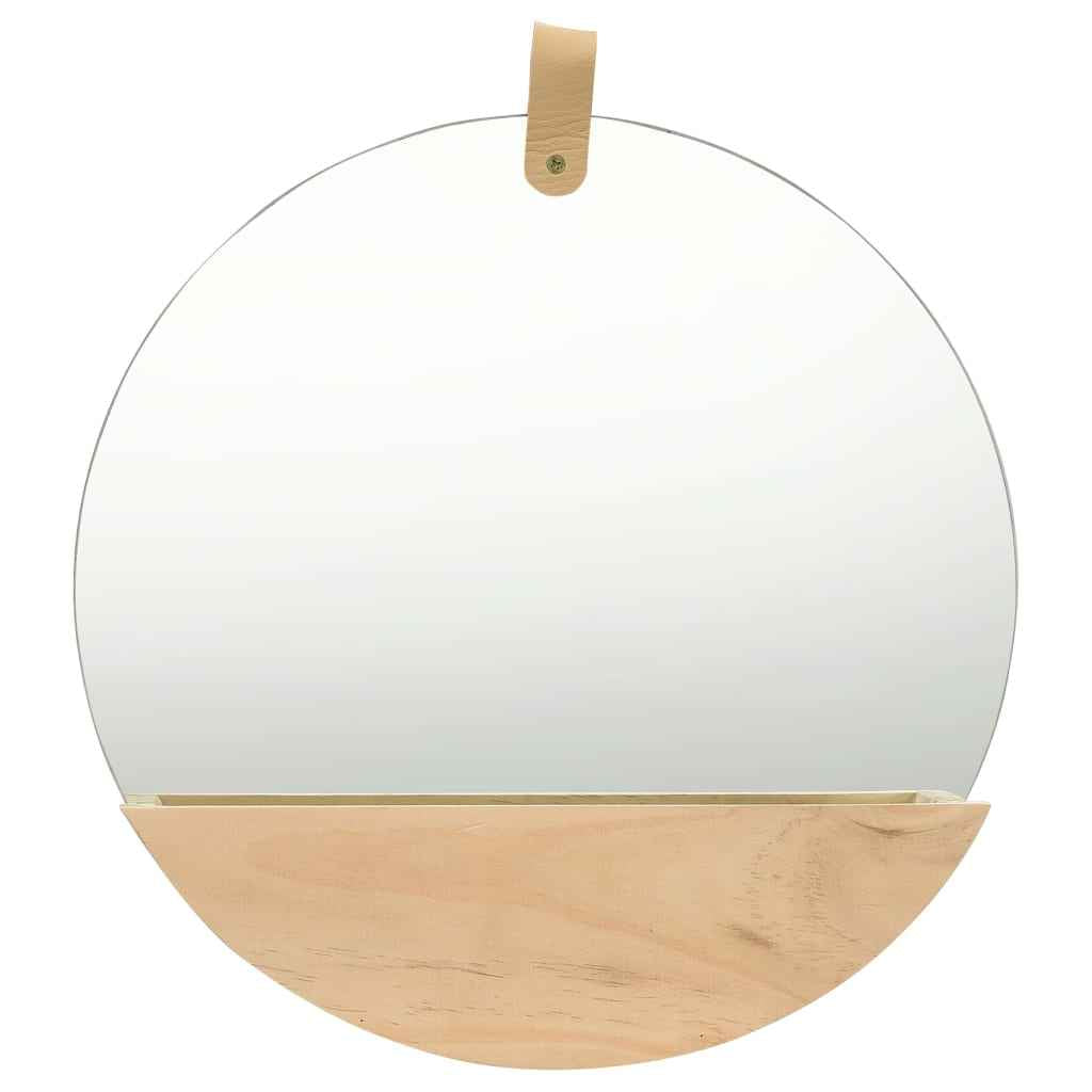 vidaXL Wandspiegel 35 cm massief grenenhout