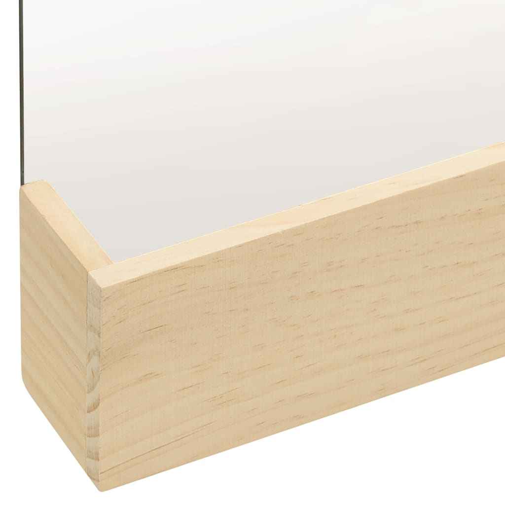 vidaXL Wandspiegel 35 cm massief grenenhout