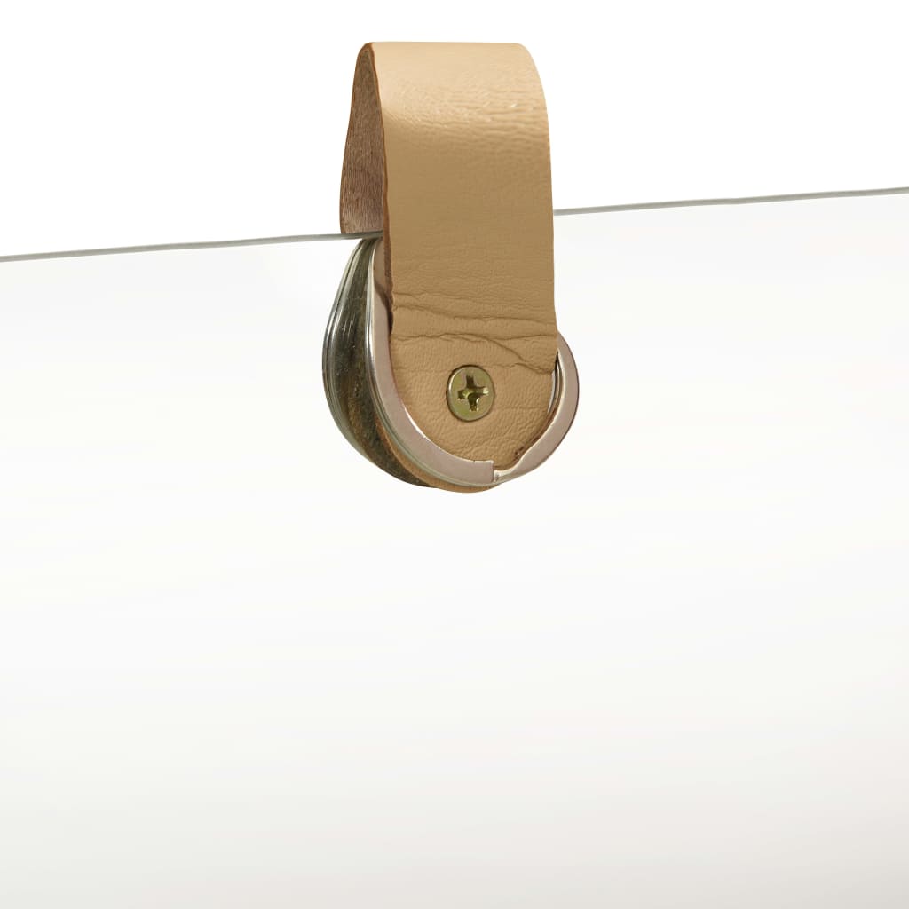 vidaXL Wandspiegel 35 cm massief grenenhout