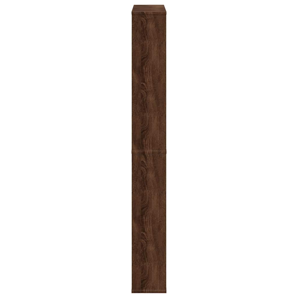 vidaXL Schoenenkast met 4 spiegels 63x17x134 cm eikenhout