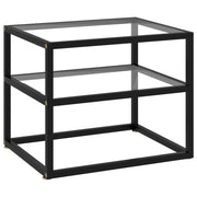 vidaXL Wandtafel 50x40x40 cm gehard glas transparant