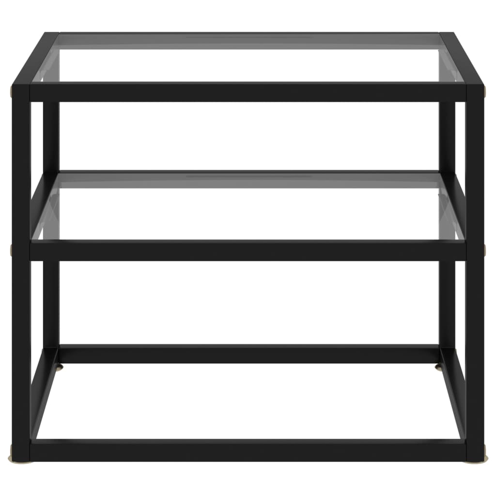 vidaXL Wandtafel 50x40x40 cm gehard glas transparant
