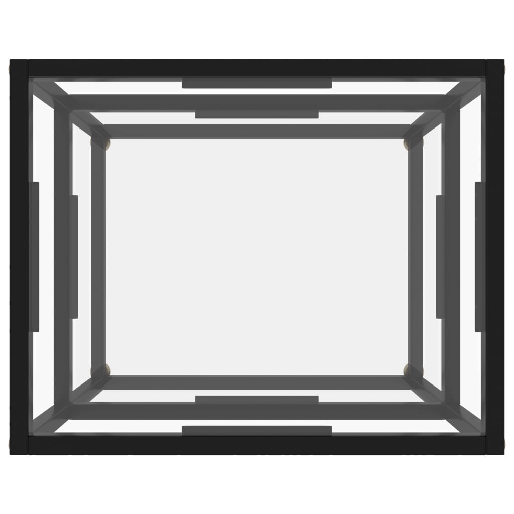 vidaXL Wandtafel 50x40x40 cm gehard glas transparant