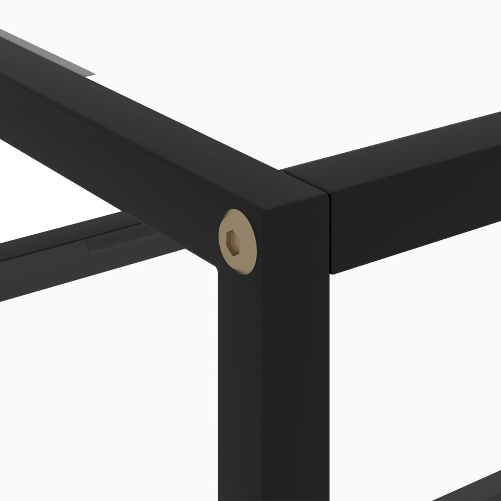 vidaXL Wandtafel 50x40x40 cm gehard glas transparant