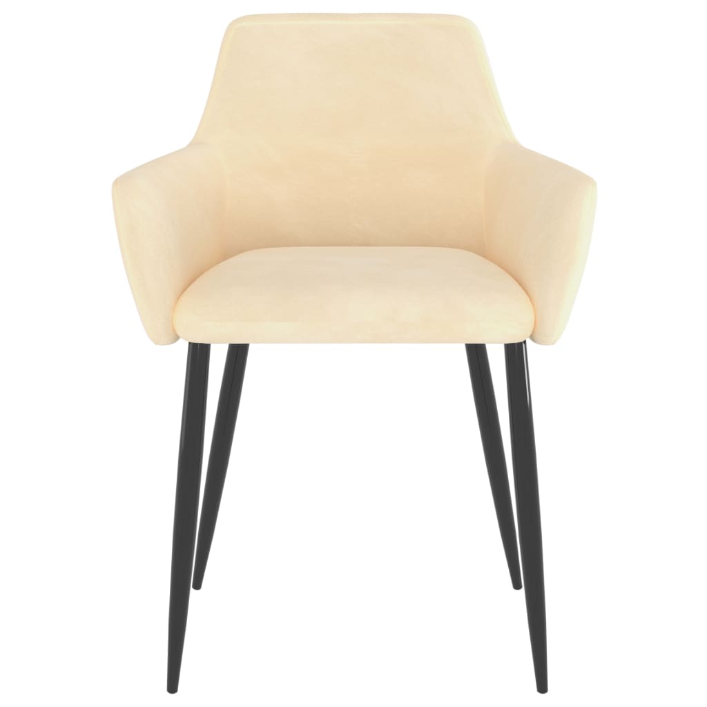 vidaXL Eetkamerstoelen 2 st fluweel blauw