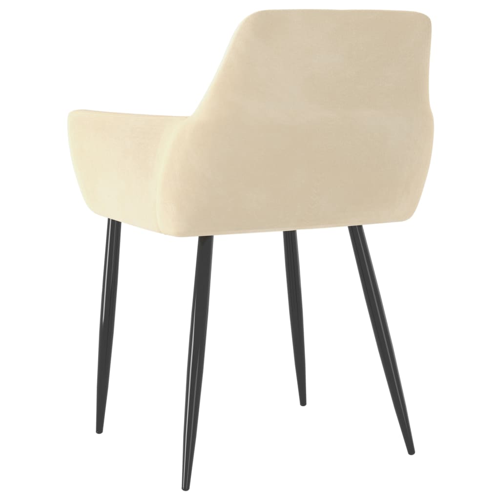 vidaXL Eetkamerstoelen 2 st fluweel blauw