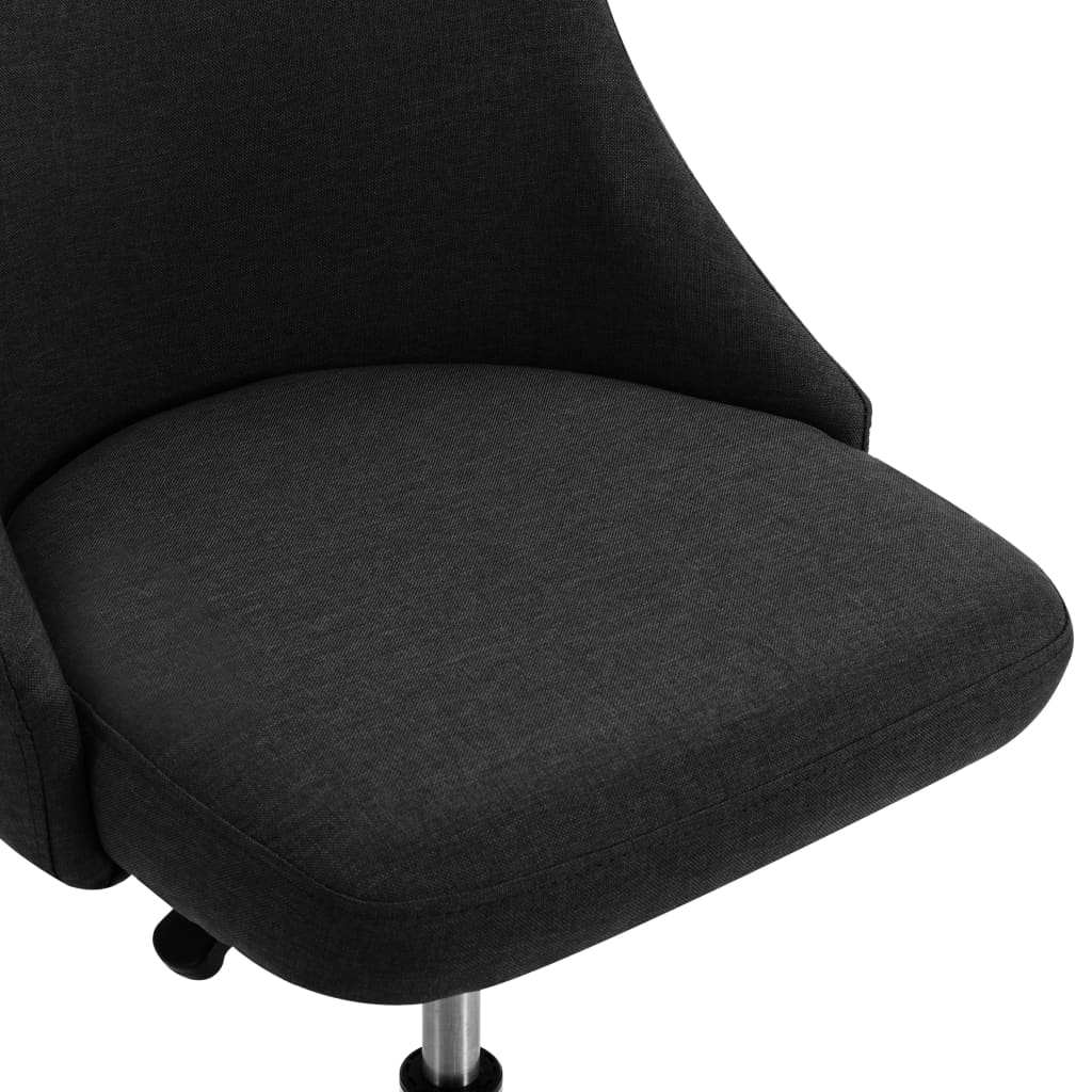 vidaXL Eetkamerstoelen 2 st stof zwart