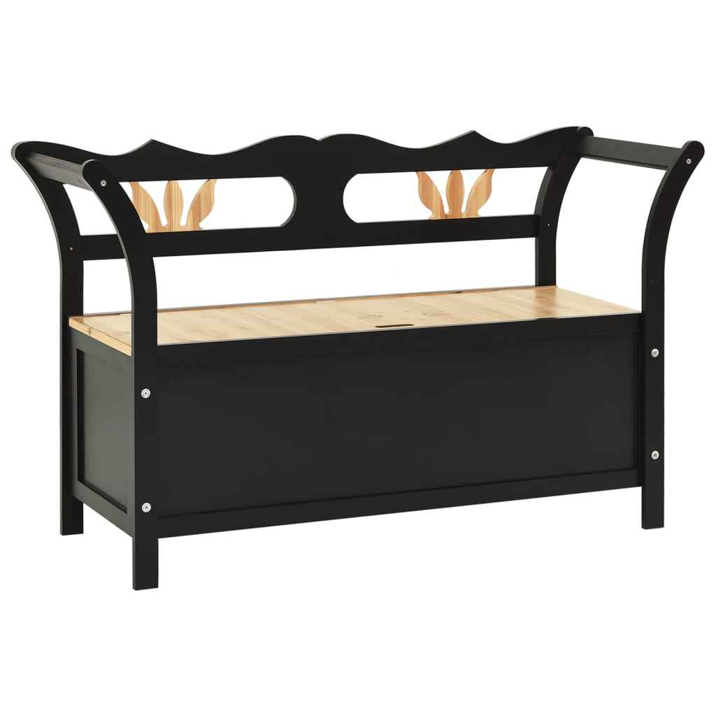 vidaXL Opbergbankje 126x42x75 cm hout wit
