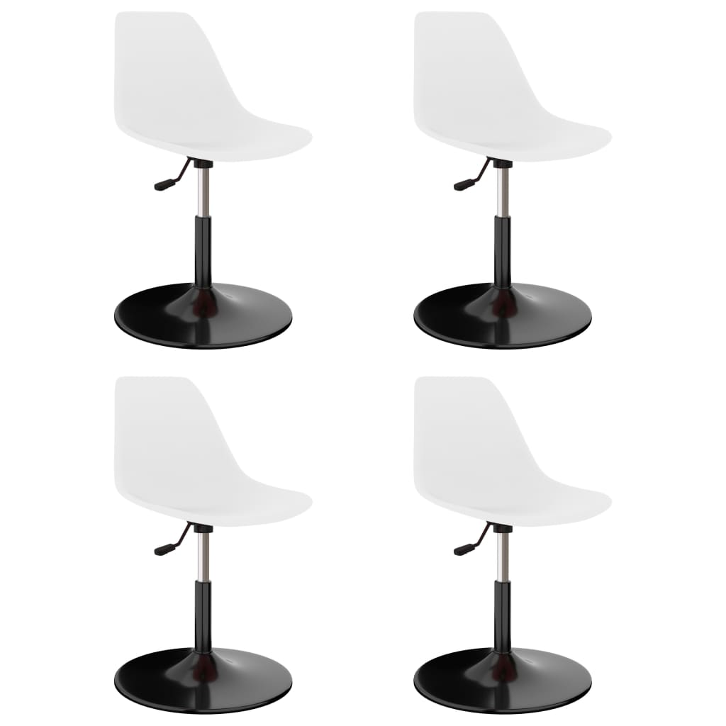 vidaXL Eetkamerstoelen 2 st draaibaar PP blauw