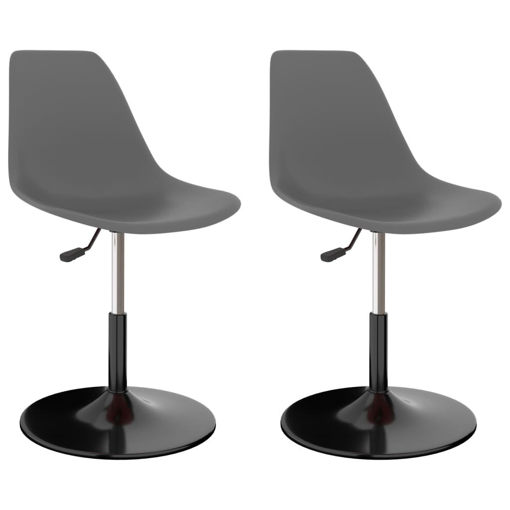 vidaXL Eetkamerstoelen 2 st draaibaar PP blauw