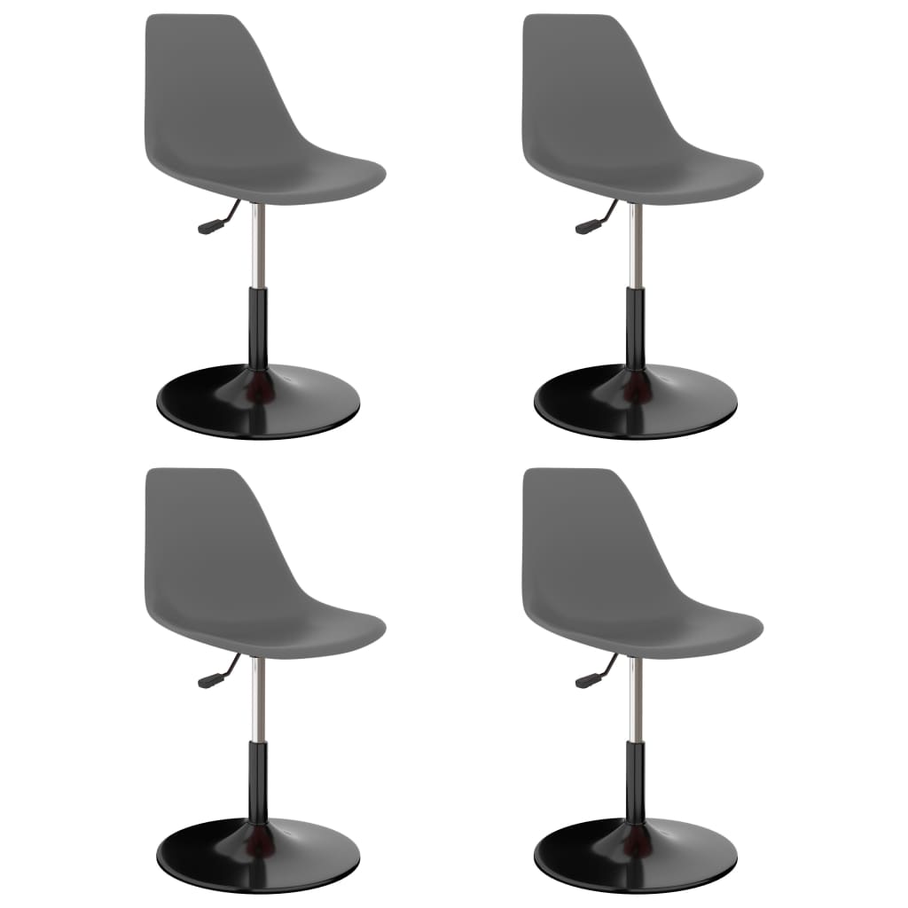 vidaXL Eetkamerstoelen 2 st draaibaar PP blauw