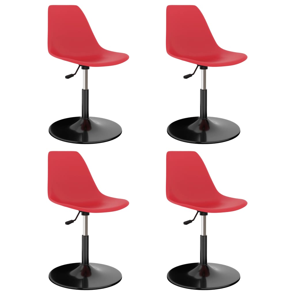 vidaXL Eetkamerstoelen 2 st draaibaar PP blauw