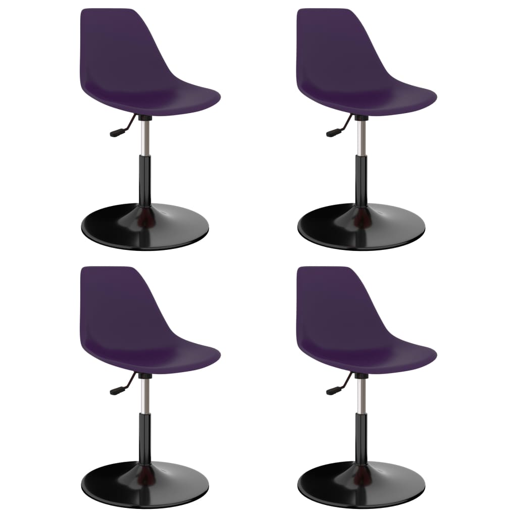 vidaXL Eetkamerstoelen 2 st draaibaar PP blauw