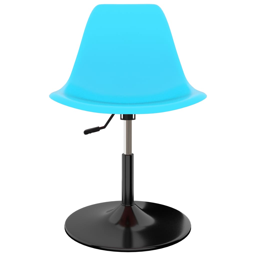 vidaXL Eetkamerstoelen 2 st draaibaar PP blauw