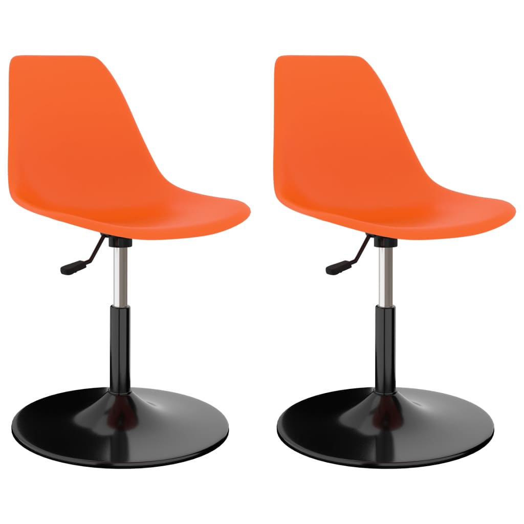 vidaXL Eetkamerstoelen 2 st draaibaar PP blauw