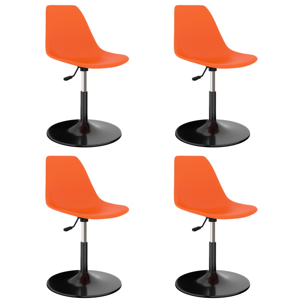vidaXL Eetkamerstoelen 2 st draaibaar PP blauw