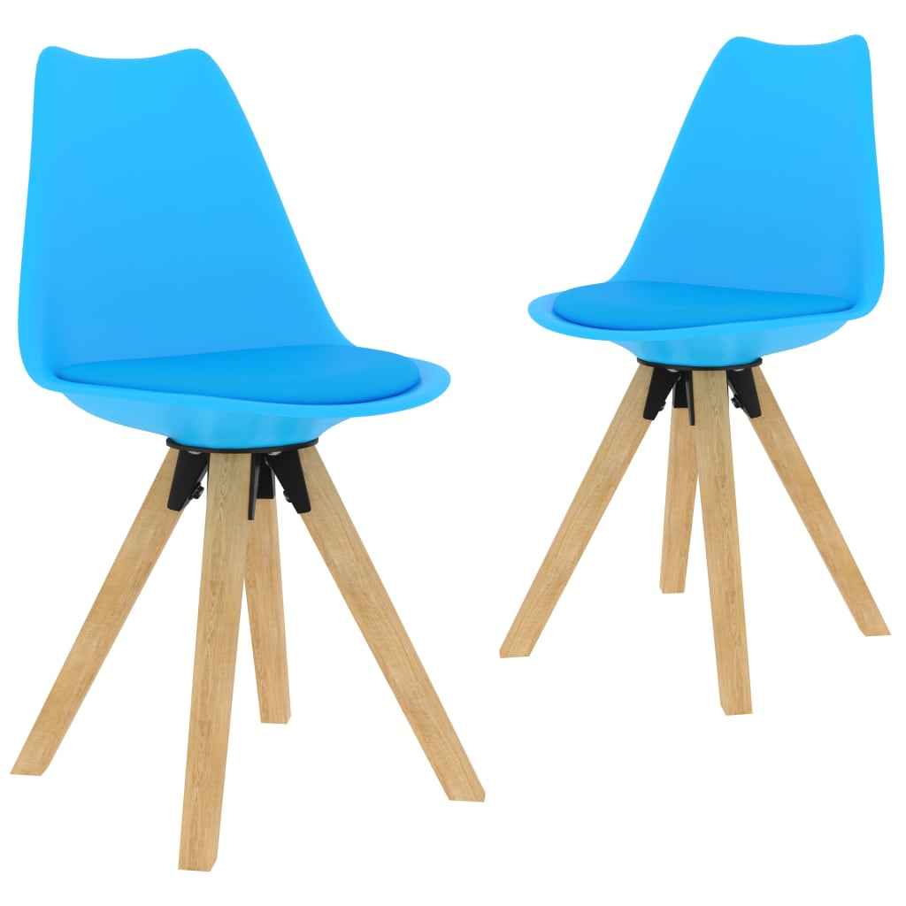 vidaXL Eetkamerstoelen 4 st PP en massief beukenhout wit