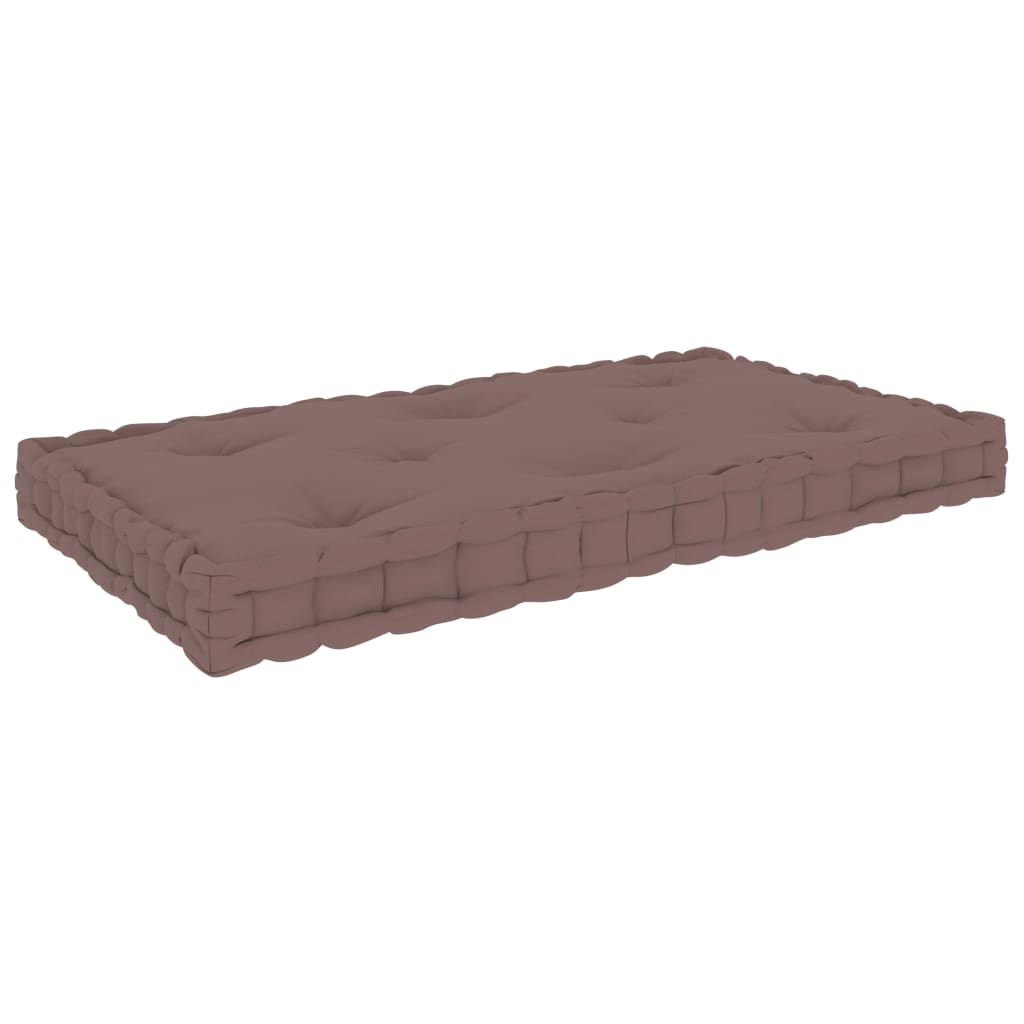 vidaXL Palletvloerkussen 73x40x7 cm katoen zwart