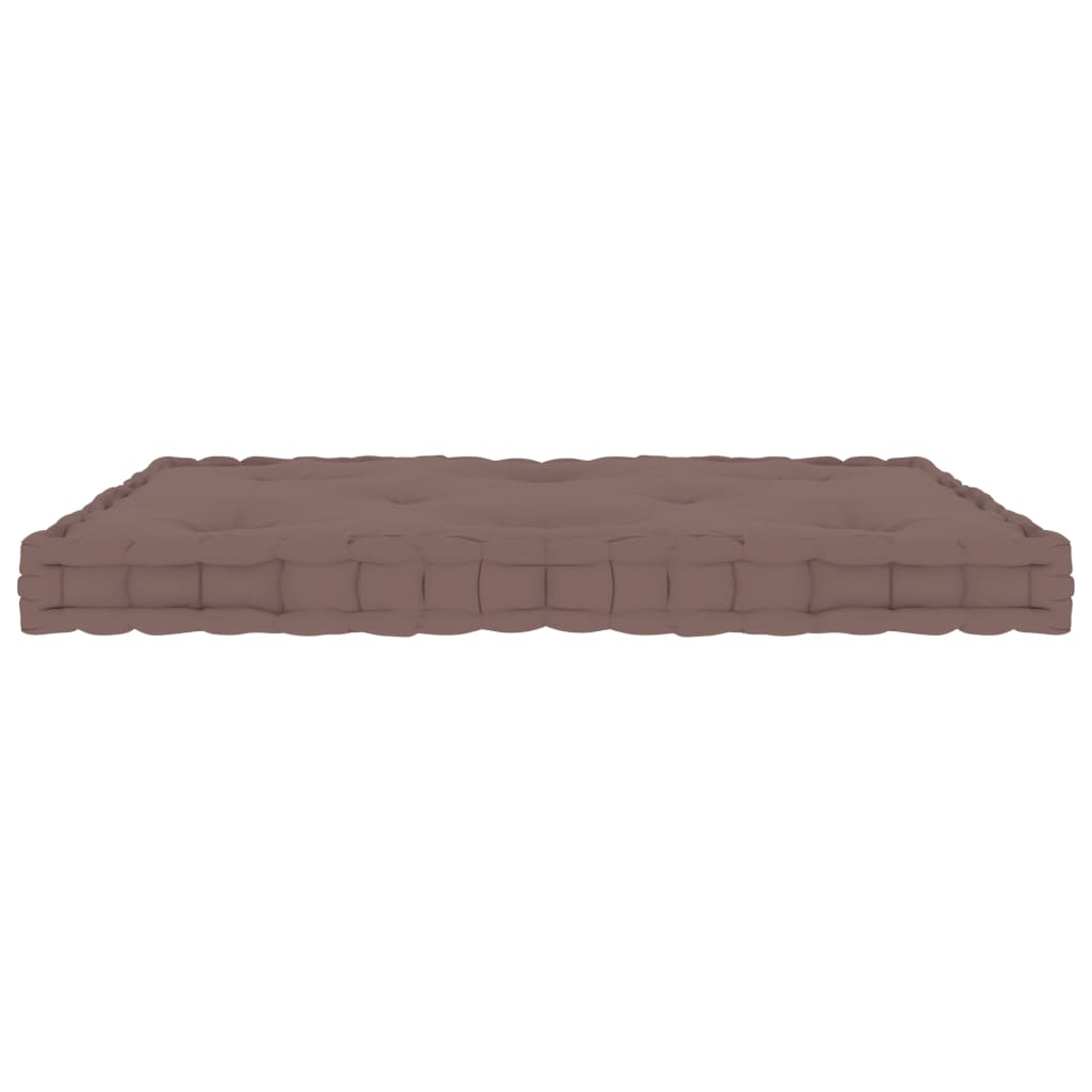 vidaXL Palletvloerkussen 73x40x7 cm katoen zwart