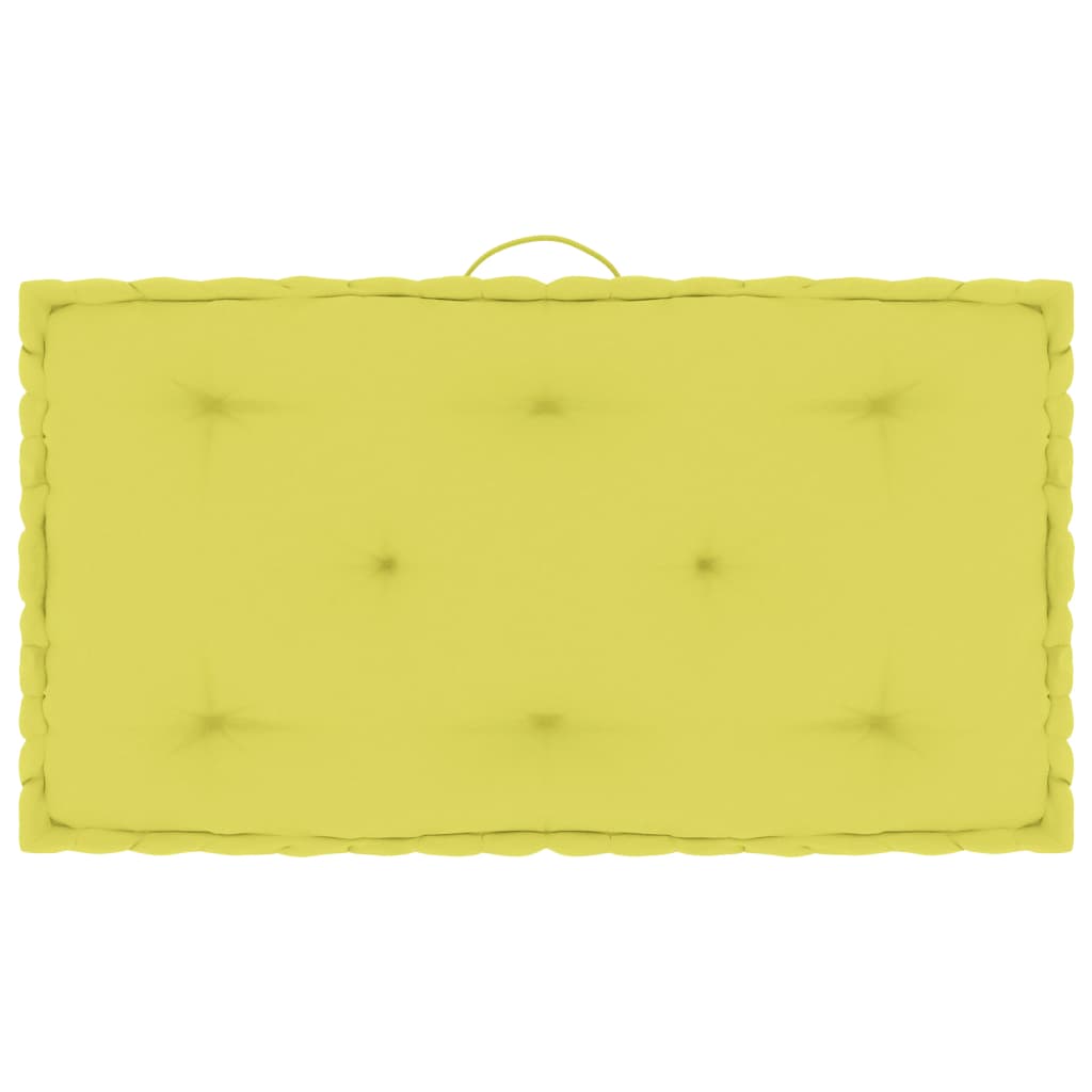 vidaXL Palletvloerkussen 73x40x7 cm katoen zwart