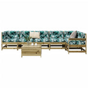 vidaXL 7-Piece Lounge Set Impregnated Pinewood