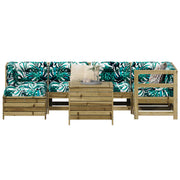 vidaXL 7-Piece Lounge Set Impregnated Pinewood