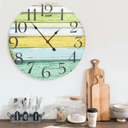 vidaXL Wall Clock 60 cm MDF Multicolour