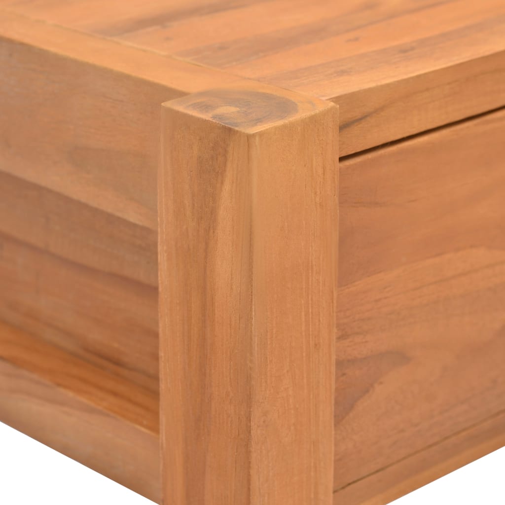 vidaXL Bureau met 2 lades 100x40x75 cm teakhout