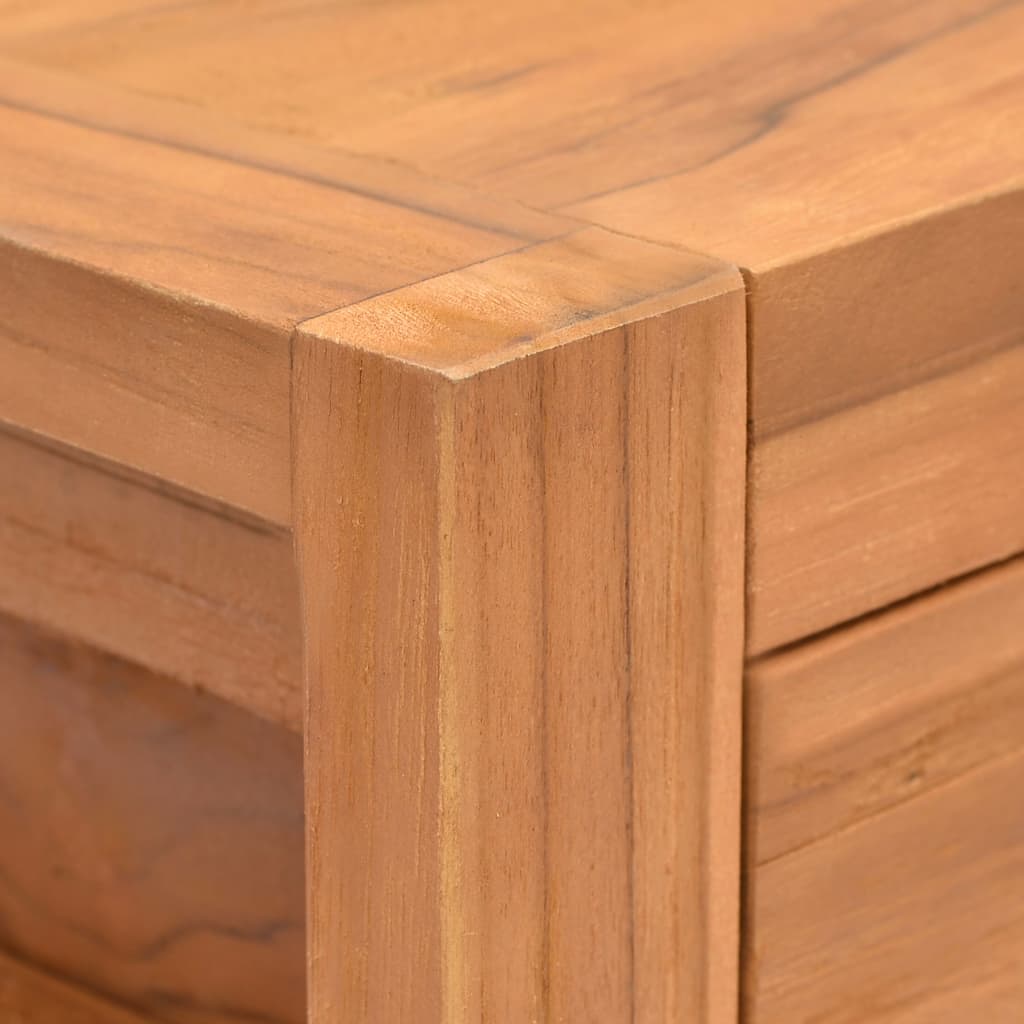 vidaXL Bureau met 2 lades 100x40x75 cm teakhout