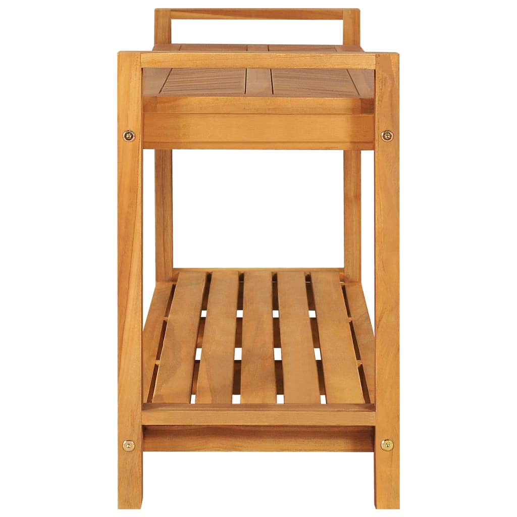 vidaXL Bankje 120 cm massief teakhout