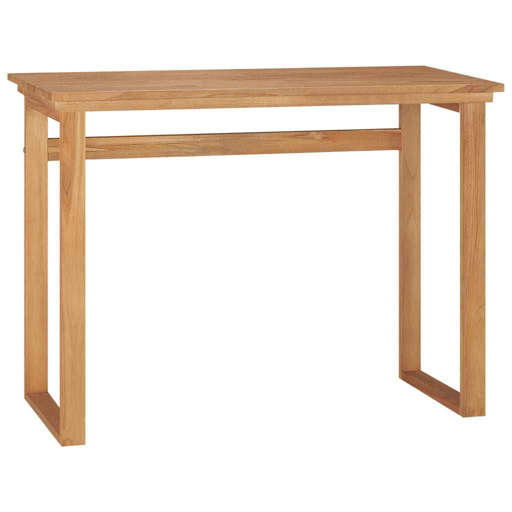 vidaXL Bureau 100x45x75 cm massief teakhout
